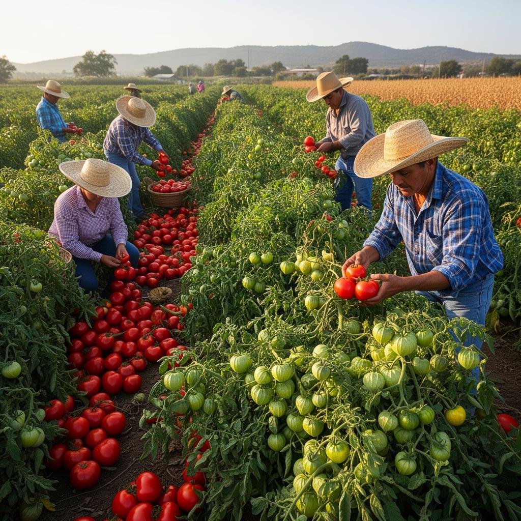 Cosecha de tomate